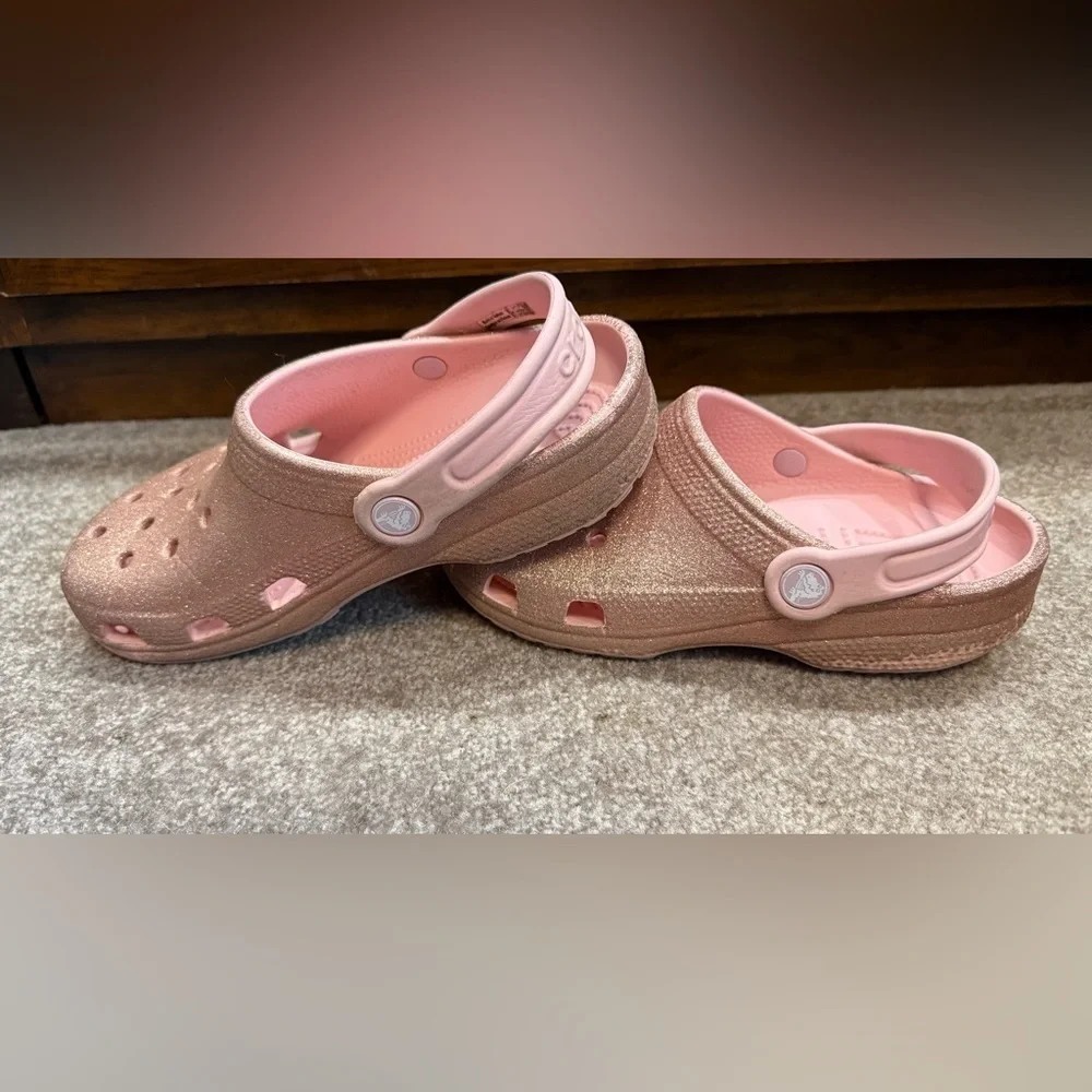Kids Crocs Classic Glitter Clog